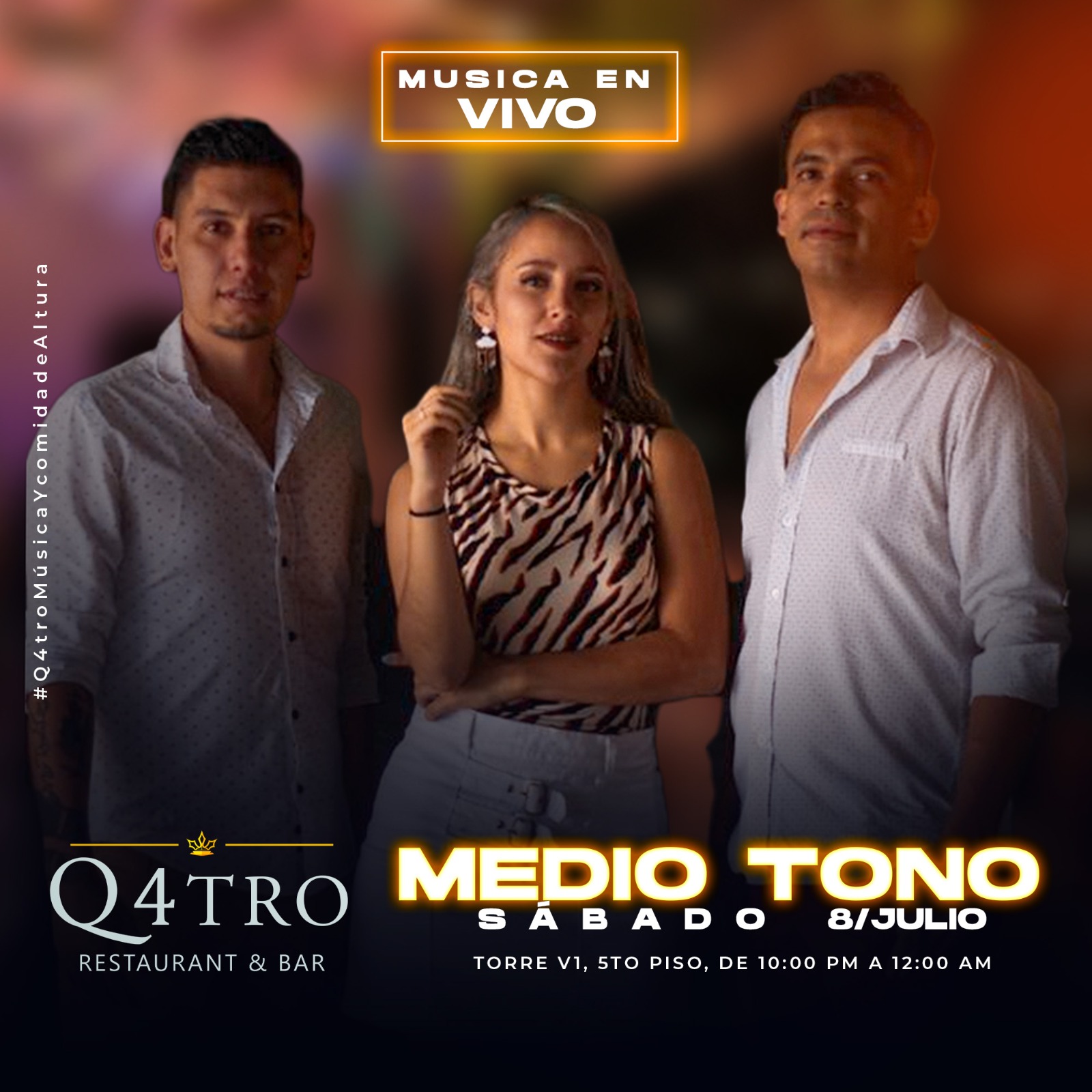 DJ mezclando en el restaurante